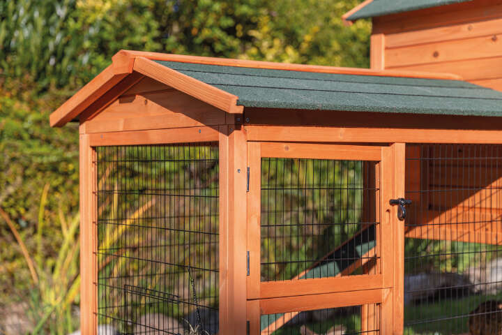 TRIXIE Natura Kleintierstall mit Freilaufgehege